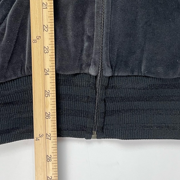 ADIDAS Velvet Vibes Superstar Track Jacket Retro 2000s Grey Lux Velvet Size XS - Picture 8 of 9